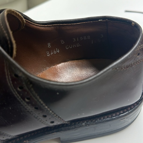 Allen Edmonds Men’s Saddle Oxfords – Brown Leather, Size 8 B main image 5